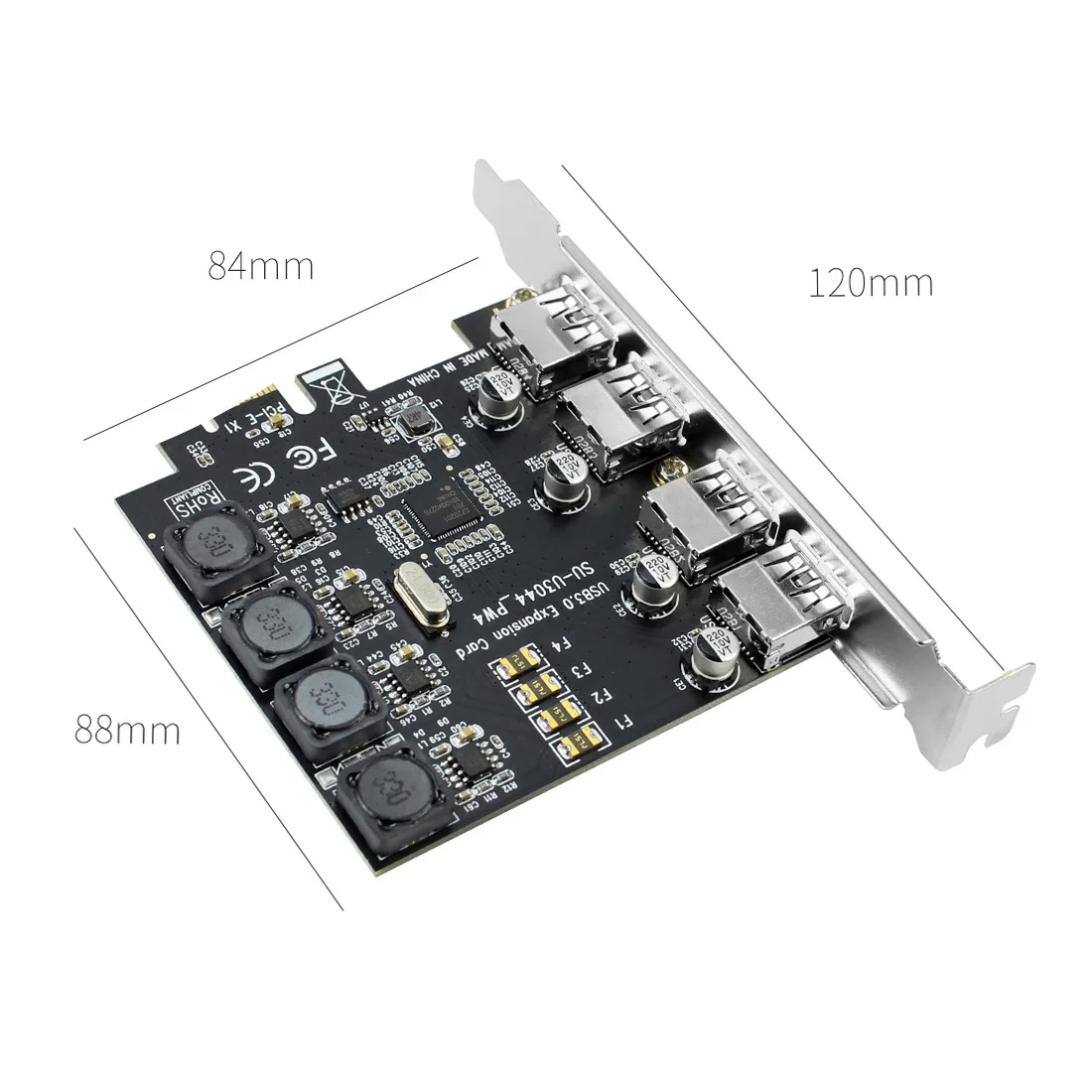 

USB3.0 Expansion Card 4 Ports 5 Gbps Add On Card Expansion Cards USB 3.0 PCI Express Controller Card adapter for Win 7/8/10