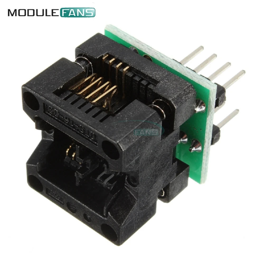 

SOIC8 SOP8 to DIP8 EZ Programmer Adapter Socket Converter Module 150mil Output Power Adapter With 150mil Connector
