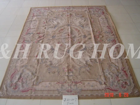 

Free shipping 11.9'x18.27' European aubusson rugs and carpets European abusson hand weave carpets for home deocation