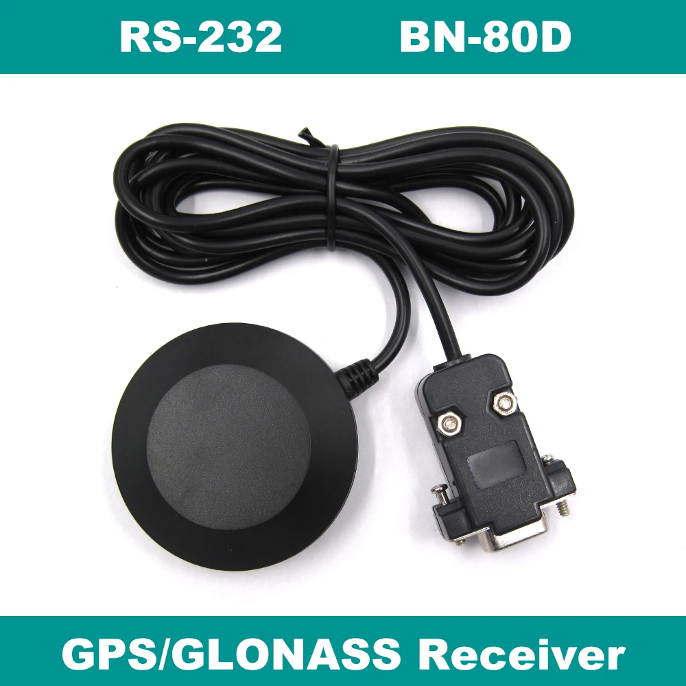 

RS232 DB9 female connector RS-232 GNSS receiver,waterproof,Dual GPS/GLONASS receiver,BN-80D