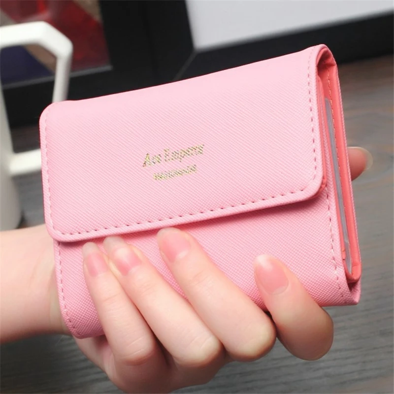 Wallet Female 2016 Fashion Lady Women Wallets Purses Cute Multi-function PU Leather Bags Hasp Coin Purse Short Card Holder B614
