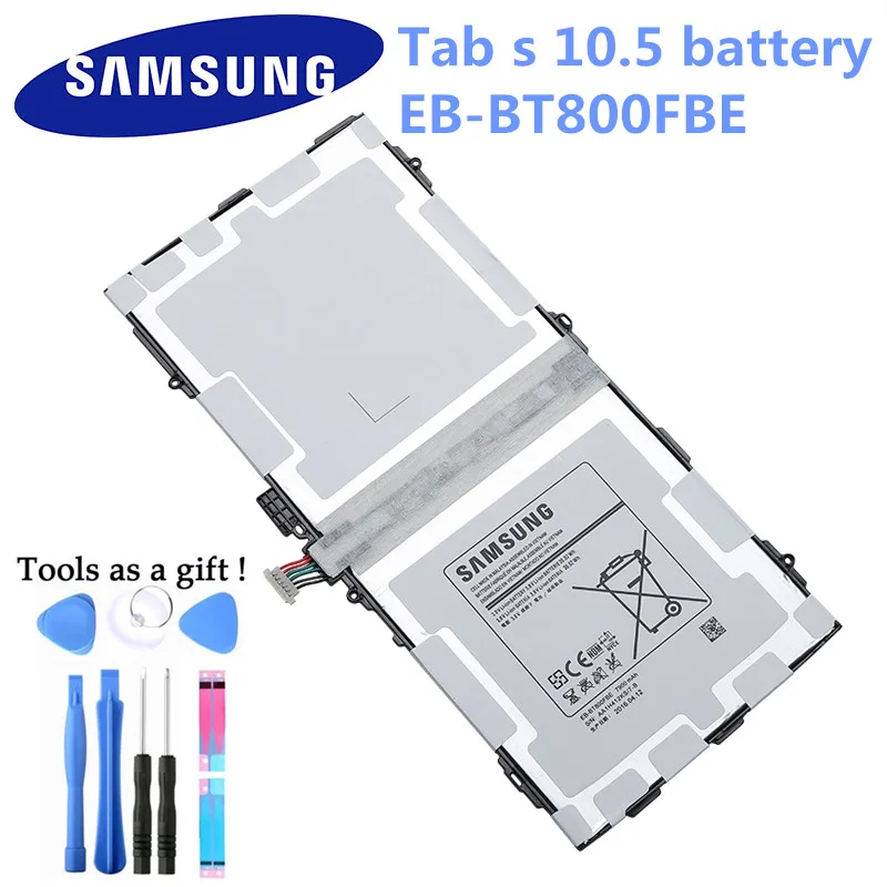 Оригинальная сменная батарея Samsung для Galaxy Tab S 10 5 телефон T800 T801 T805 T807 планшета