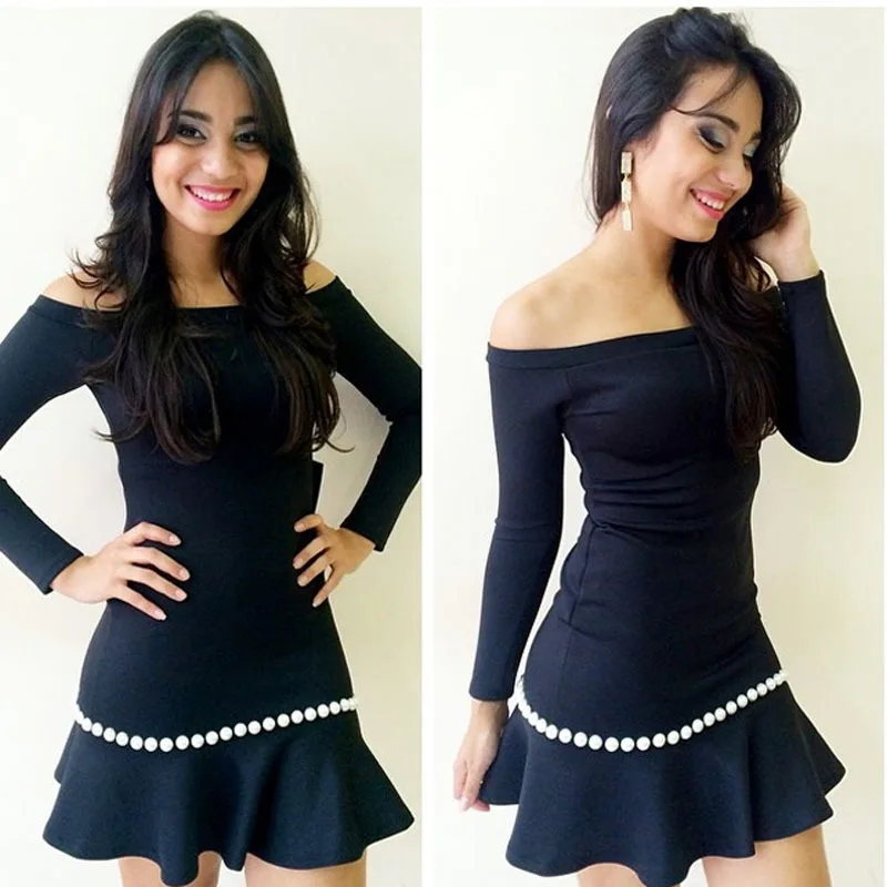 Selljimshop New font b Sexy b font font b Women b font Fashion Long Sleeve Frill