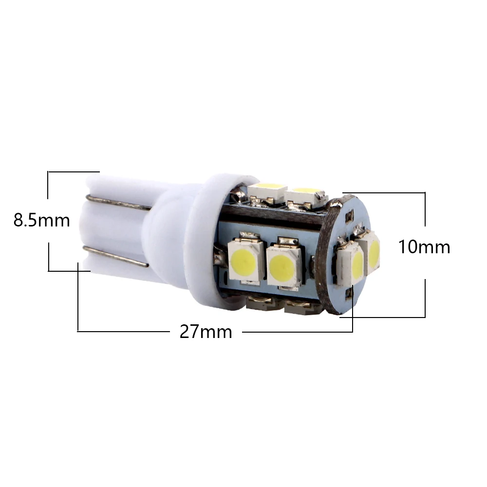 300 шт. автомобильные светодиодные лампы T10 W5W 168 194 1210 3528 10 SMD 10|t10 bulb|bulb antiquet10 w5w |