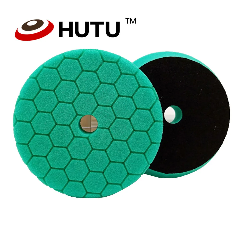 

Foam Polishing Pads 6inch Hexagon Europe Sponge Buffing Pad Green Heavy Cutting Pad for DA & RO car polishier