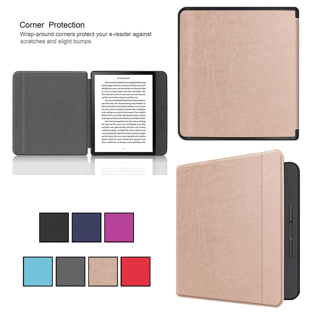 

PU Leather Case For Kobo Forma 2019 Ultra Slim Tablet Case Multi-color For 8"inch Flip Smart Stand Cover Shell Protection Case#2