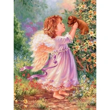 YIKEE декоративная картина маслом по номерам, краска по номеру Набор для рисования на холсте Девушка