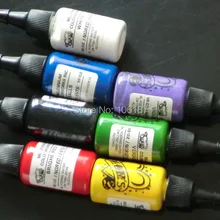 Новое поступление в Ru только 7 цветов 0,5 унций профессиональный набор краски для татуировки 15 мл набор игл для татуировки