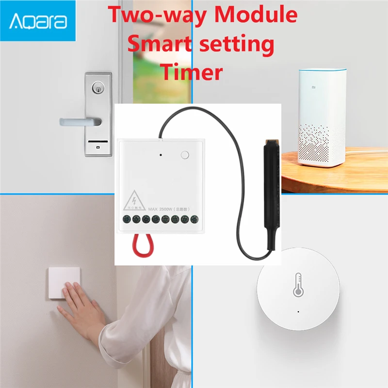 

Original Aqara Wireless Two-way Module Relay Controller Dual Channels Smart Setting APP Control Zigbee for Mi Home