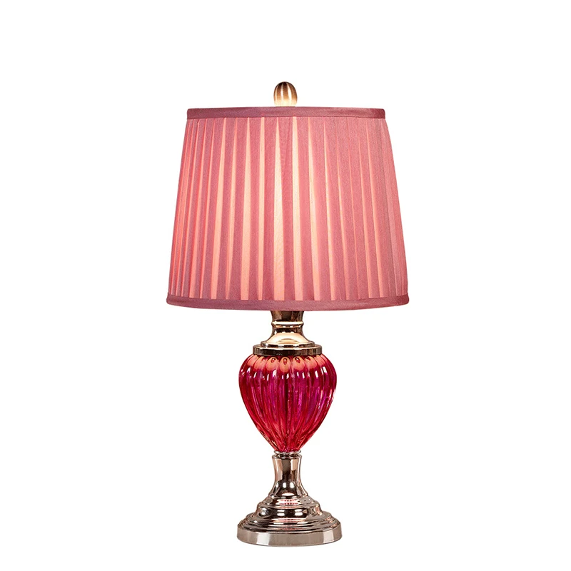 Wedding dress wedding dress European style table lamp bedside lamp pink