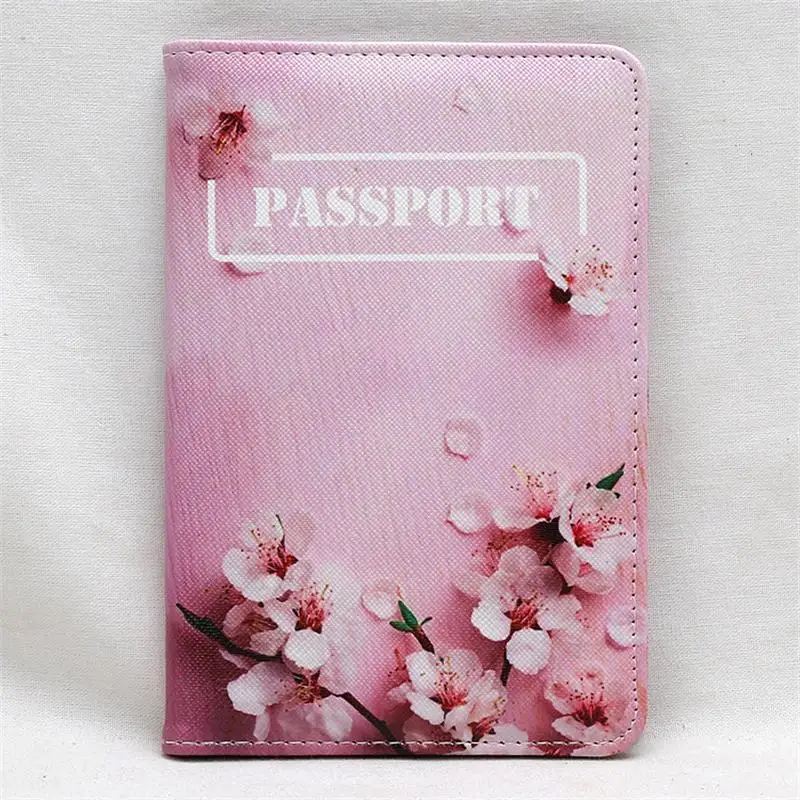 Модный цветочный узор, Обложка для паспорта, документов, карт, для путешествий, держатель для паспорта, чехол для кредитных карт, для девушек, ID карты, кошельки