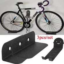 

Set of Mountain Bike Bicycle Storage Wall Mounted Rack Holders Stands High Carbon Steel Heavy Duty Bike Hanger Holds Up to 100KG