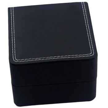 

Wholesale black 2019 fashion Luxury Leatherette Watch Boxe With Pillow Package Jewelry Storage Case Gift Box Accessories