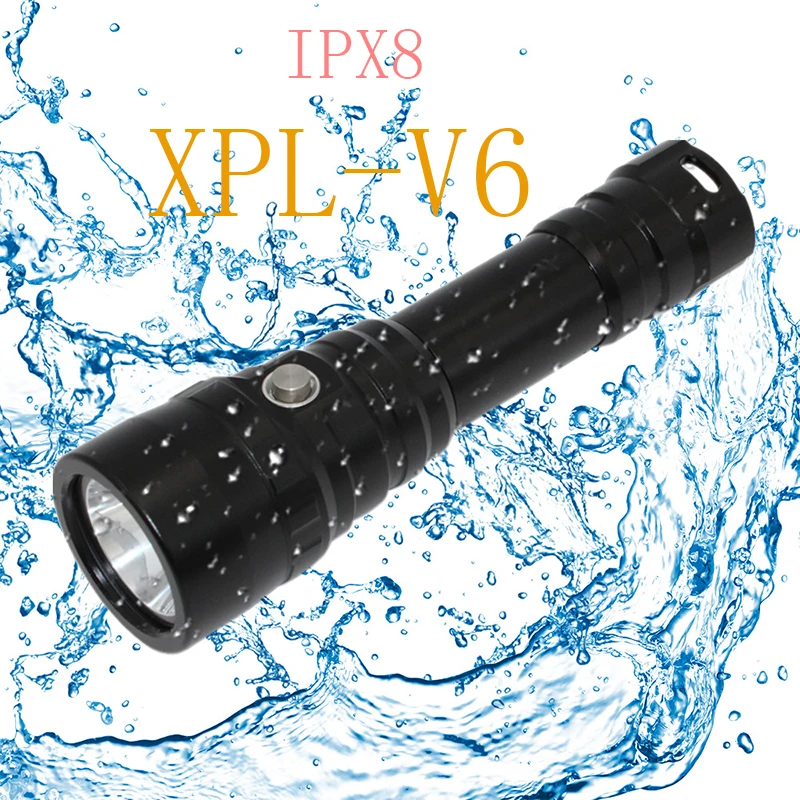 

8000Lm XPL-V6 Powerful Waterproof Dive Underwater LED Diving Flashlight Torch Tactical Flashlight Flash Lamp Light Lanterna