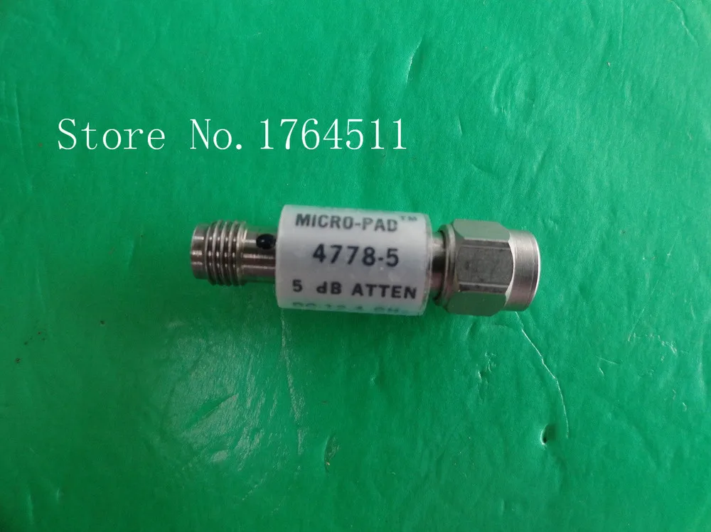 

[BELLA] NARDA 4778-5 DC-12.4GHz 5dB 2W SMA coaxial fixed attenuator --2PCS/LOT