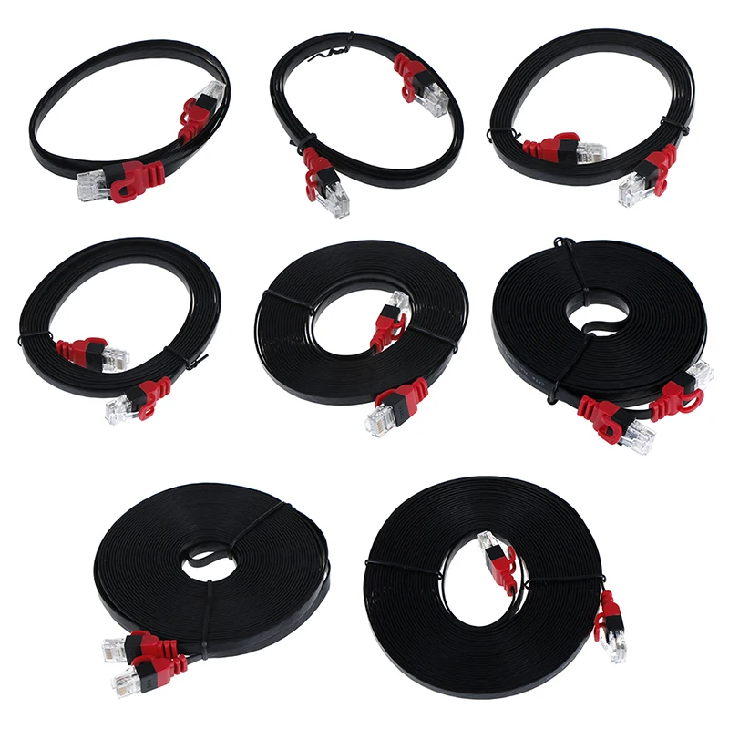 Плоский сетевой Ethernet кабель CAT6 0 5/1/2/3/5/8/10/15 м RJ45 Lan патч корд для компьютера тв