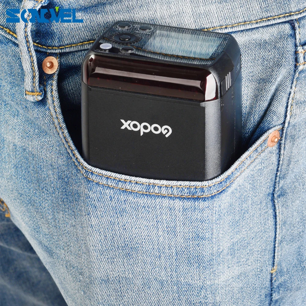 Godox AD200 эксклюзивная карманная вспышка Портативный мини ttl Speedlite с 2 светлыми головками GN52 GN60 для лампы-вспышки для Nikon Sony Canon EOS камеры