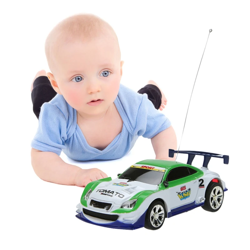 Multicolors Mini 1 58 Coke Can RC Radio Remote Control Micro Racing Car Toy with 4pcs