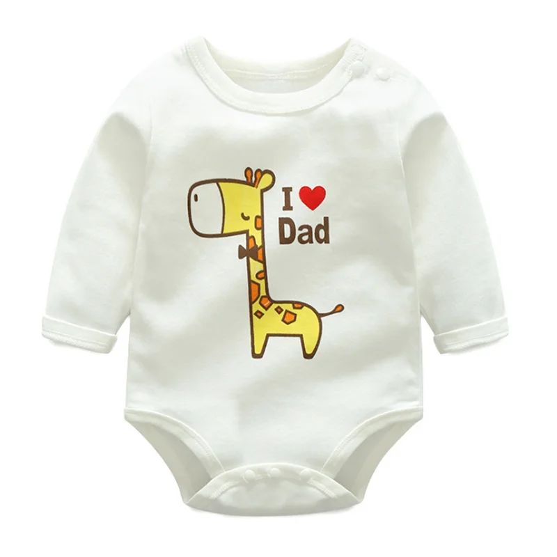 Hilenhug/Детские комбинезоны; Одежда для мальчиков и девочек от 3 до 18 месяцев; хлопковый комбинезон с длинными рукавами для малышей
