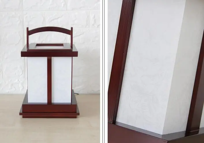 Bedside Lamp Japanese Style Portable Nightstand Desk Light Tatami