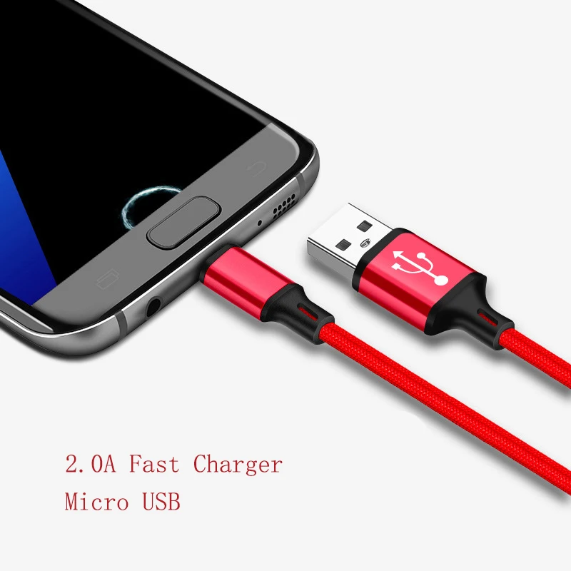 المصغّر USB كابل شحن سريع النايلون USB مزامنة بيانات الهاتف المحمول الروبوت محول كابل الشاحن لسامسونج كابل 0.25 m 1 m 2 m 3 m المصغّر USB كابل شحن سريع النايلون USB مزامنة بيانات الهاتف المحمول الروبوت محول كابل الشاحن لسامسونج كابل 0.25 m 1 m 2 m 3 m