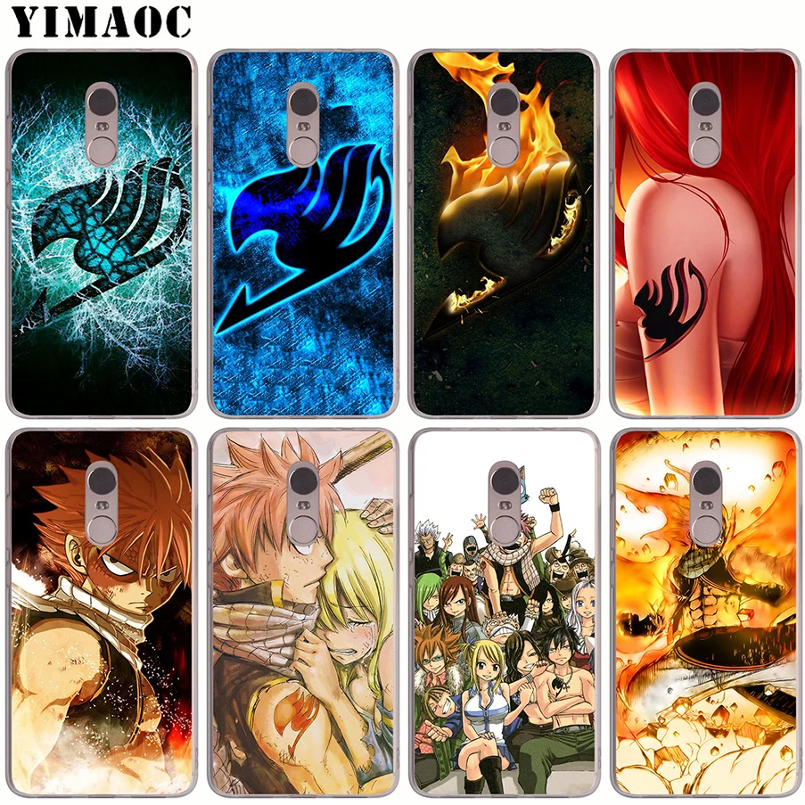 

YIMAOC Anime Manga Fairy Tail logo Soft Silicone Case for Xiaomi Redmi 4A 5 Plus 5A S2 Go Note 4X 5 6 7 Pro TPU Cover