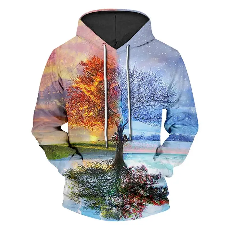 

Psychedelic Star Hoodie Colorful Painting Scenery 3D Hoodies Women/Men Casual Hooded Sweatshirt Outerwear size S-6XL