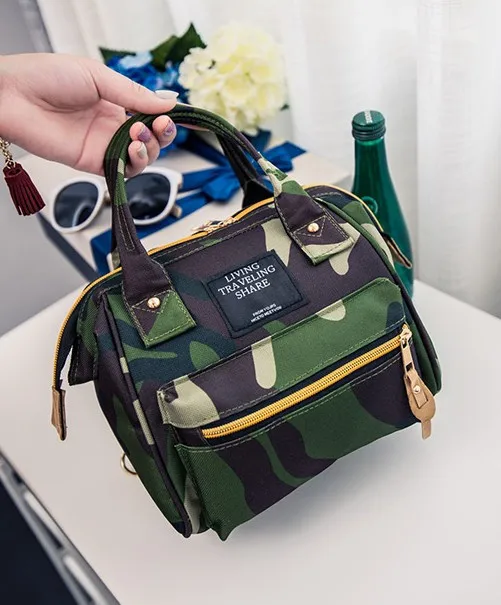 

Women Men Fashion Leisure Personality Shoulder Multifunctional Backpacks Bags Magnetic Snap Pure Color Dacron Backpack