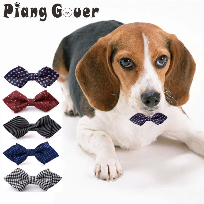 Элегантный цветной галстук-бабочка для собак, галстук-бабочка для кошек средних размеров, галстук для животных