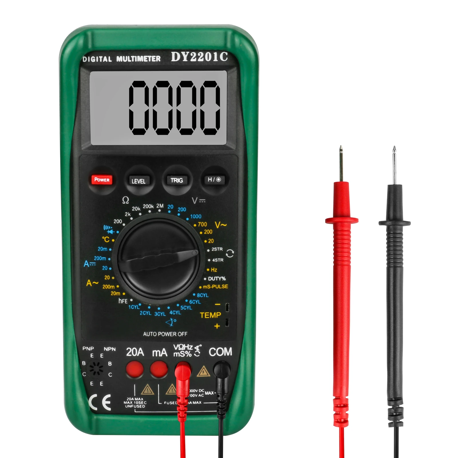 

Automotive Multimeter, Engine RPM Voltage Resistance Diode Ignition Dwell Angle Circuit Switching Measurement Ohm Volt Amp