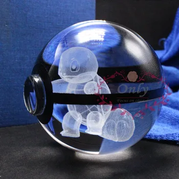 

New Style Pocket Ball With Squritle Engraving Crystal Ball for Gifts