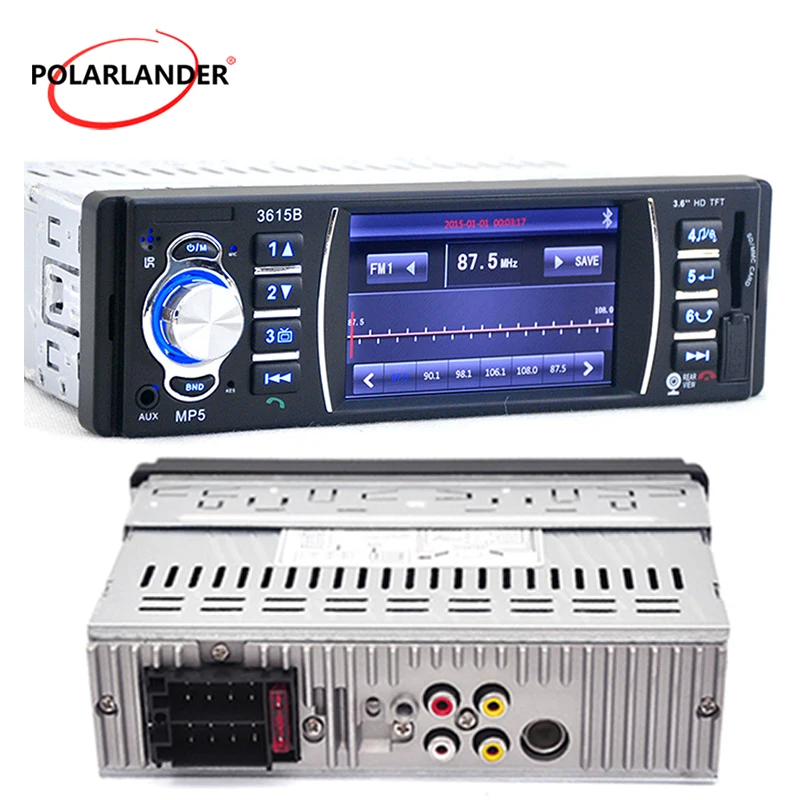 Car Audio Stereo MP4 Player AUX IN music FM/USB/SD 1 Din/remote control