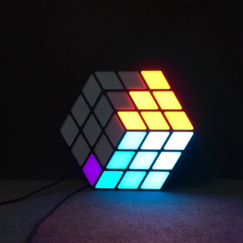 2 unids/lote 3D panel LED de de cubo mágico efecto plano restaurante parte DJ etapa - AliExpress
