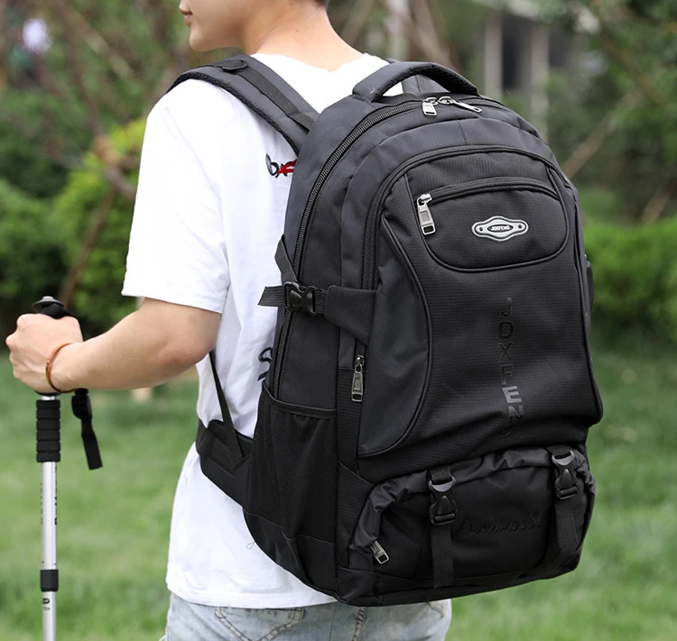 Непромокаемый рюкзак большой емкости школьная сумка Школьный ранец дорожная сумка спортивная сумка пакет мужской черный Открытый рюкзак для альпинизма для мужчин