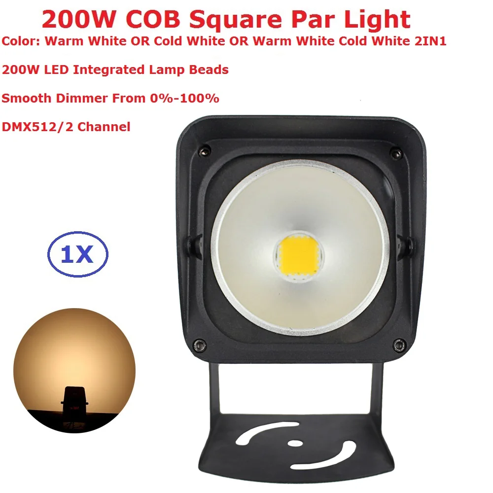 

Aluminum Alloy COB Par Can 200W High Power Warm White Or Cold White Optional LED Par Light 90-240V For Party Wedding Christmas