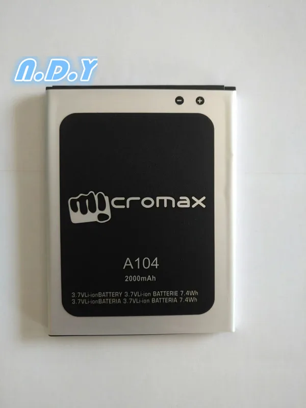 Новая высококачественная батарея Micromax A104 2000mAh для мобильного телефона |