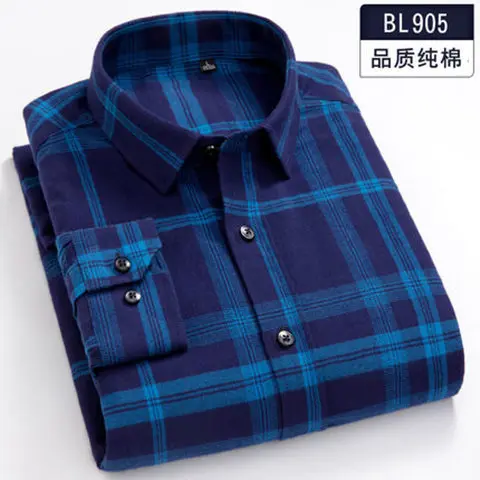 Vente Plus taille 5XL 6XL 7XL 8XL Pur Coton Plaid De Mode À Manches Longues chemises Hommes Gros Gars Nouvelle Conception Formelle Social 110 kg 120 kg 130 kg