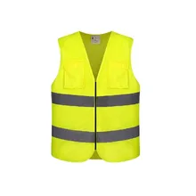 Светоотражающий жилет с застежкой-липучкой и карманом с высокой видимостью