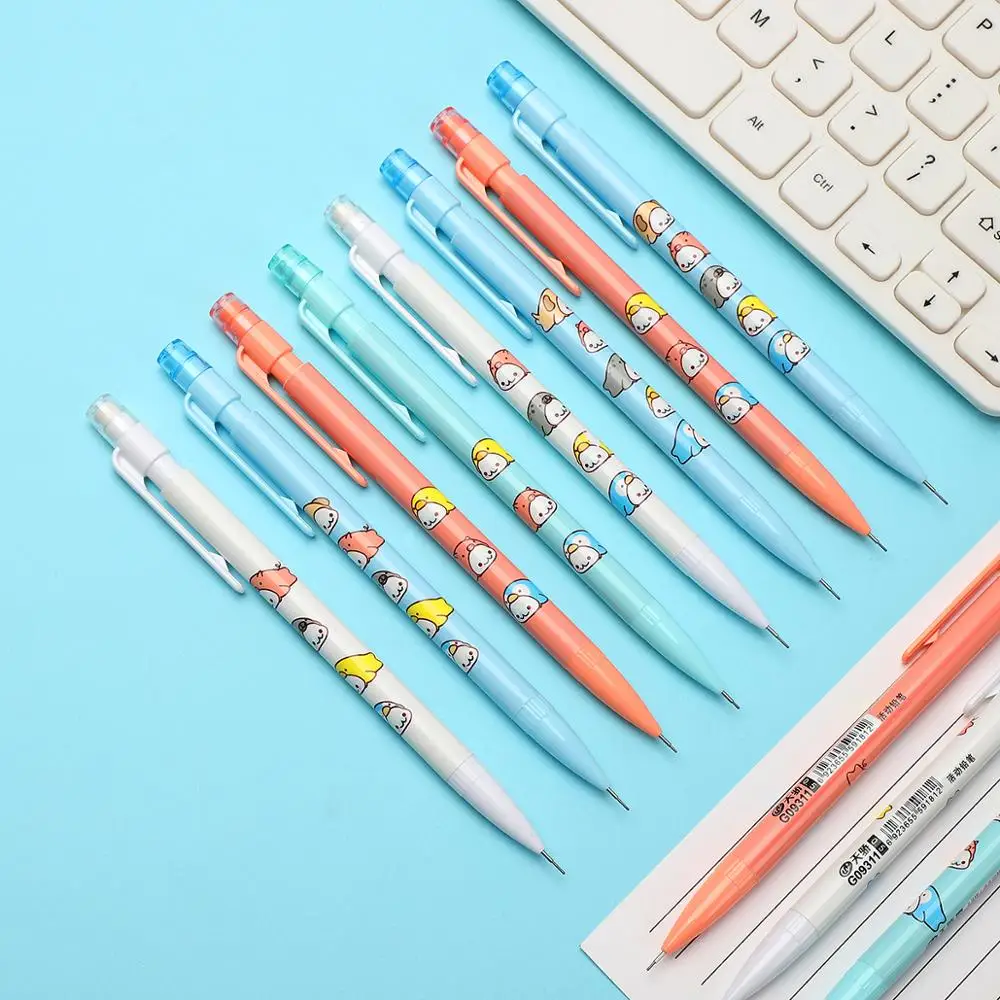 

4pcs/set Random Cute Cartoon Star Mechanical Pencil Kawaii Student Write Tool 0.5mm Mechanical Pencil School Office Supplies
