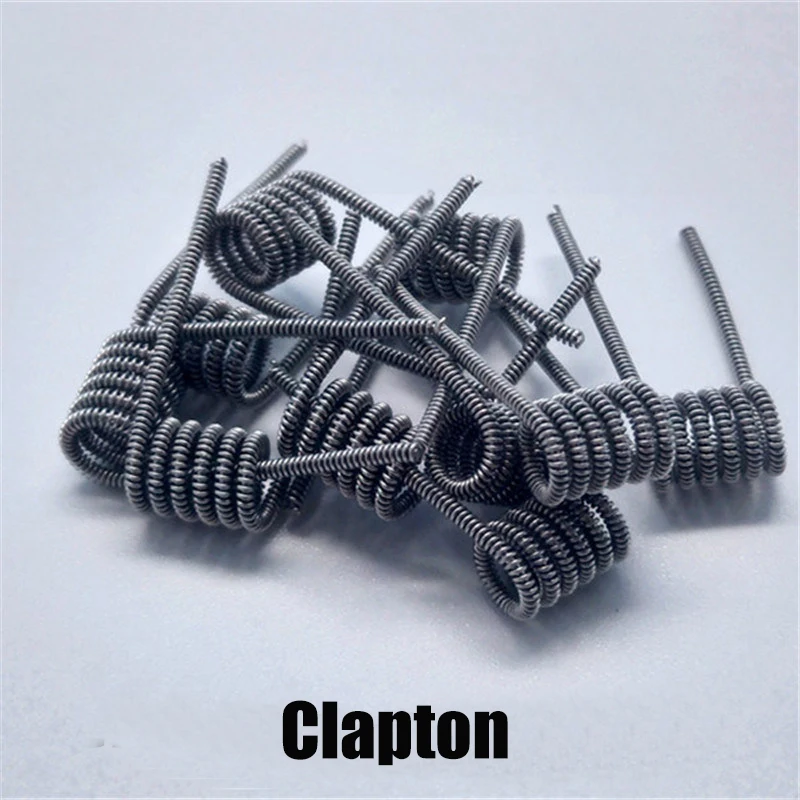 10 шт./компл. готовые катушки EvaFun для электронной сигареты RDA RTA Alien плоские витые