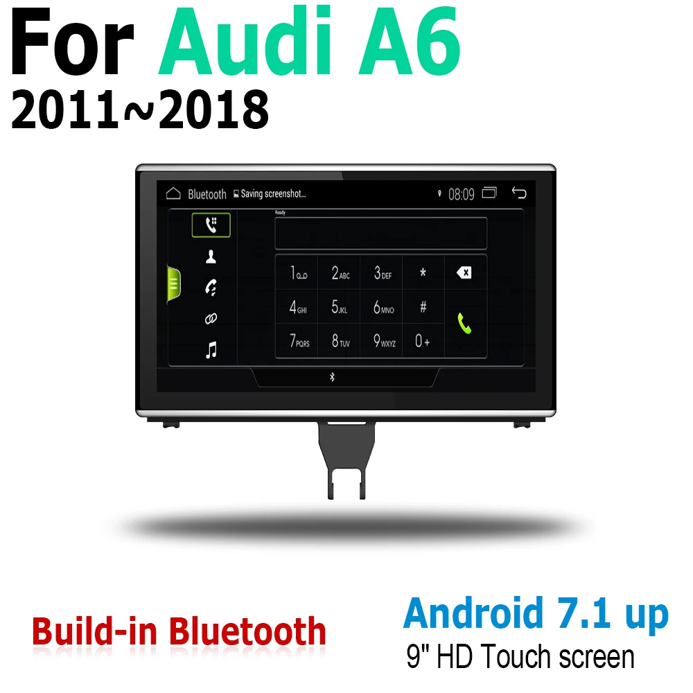 Discount Car Android original style For Audi A6 4G 2011~2018 MMI GPS Navigation radio stereo multimedia player DSP HD touch screen 4