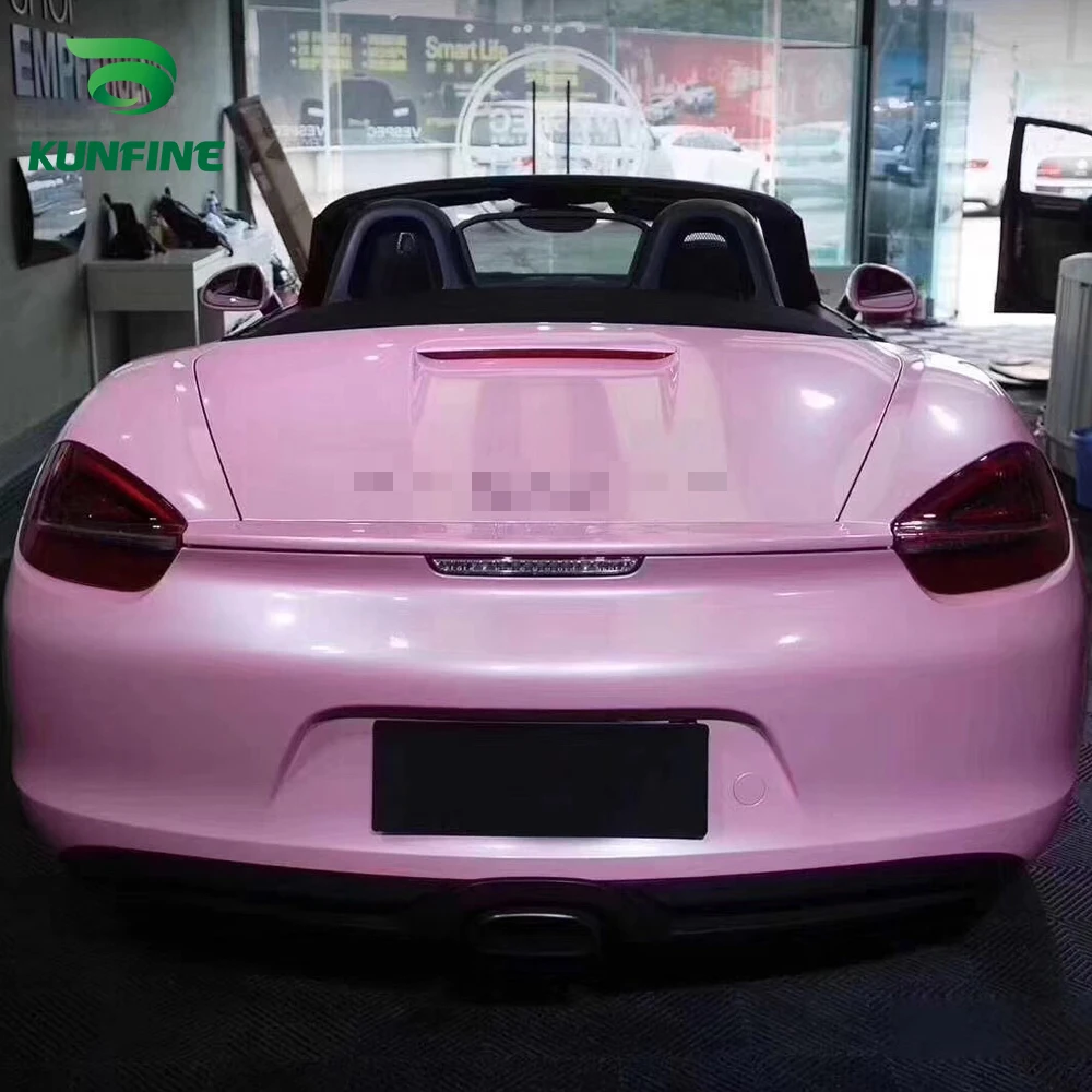 Car Vinyl film Body Sticker Car sticker Macaron cherry pink (2)