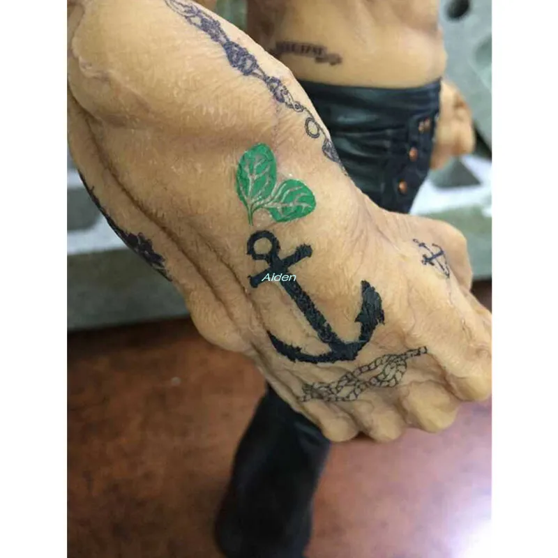 1" Popeye the Sailor Tattoo Version статуя Popeye Бюст Полная длина портрет GK фигурка Коллекционная модель игрушки коробка 38 см Z426