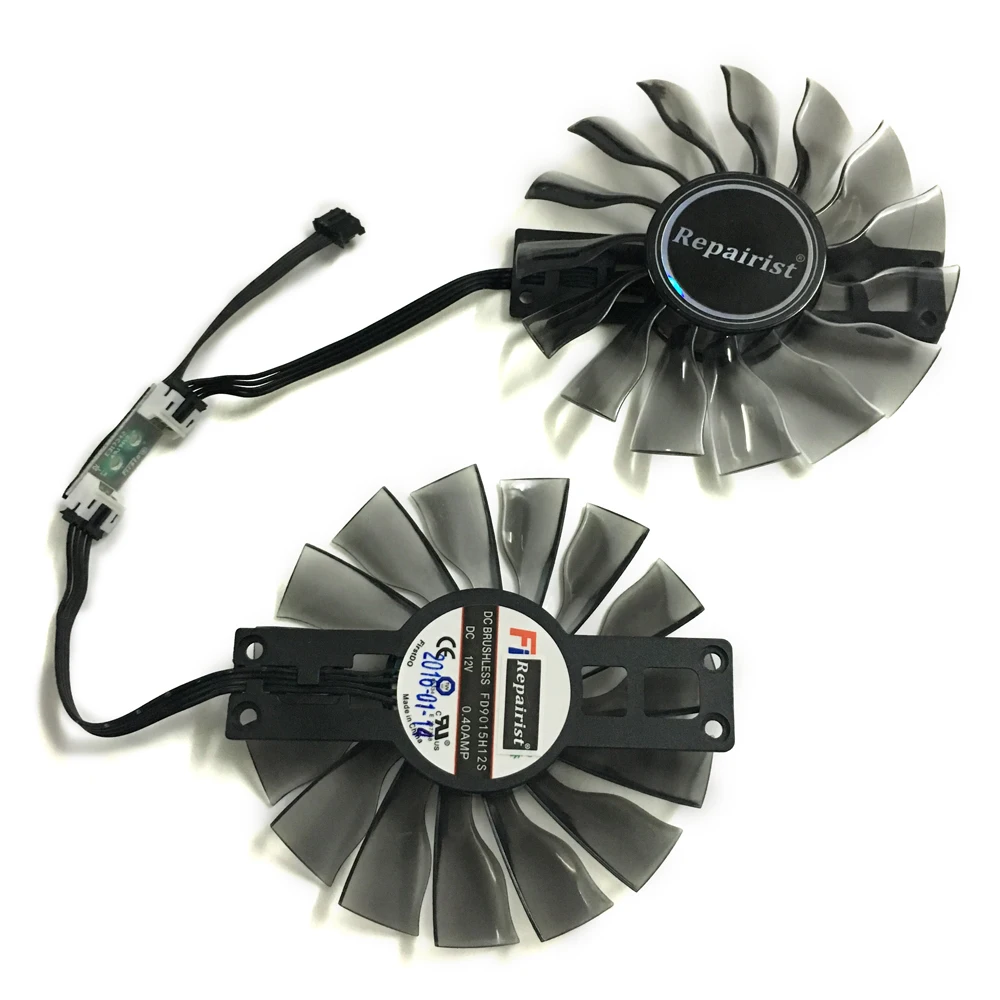 2pcs/set 90mm Fd9015h12s Ga92s2h Gtx970 Gtx960 Gpu Cooler Fan For