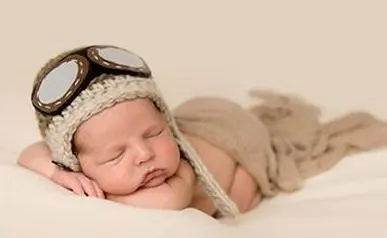 Детский вязаный крючком шлем летчика, шапка-Авиатор для новорожденных, Шапка-бини для маленьких мальчиков, шапка для новорожденных, реквизит для фотосессии из хлопка