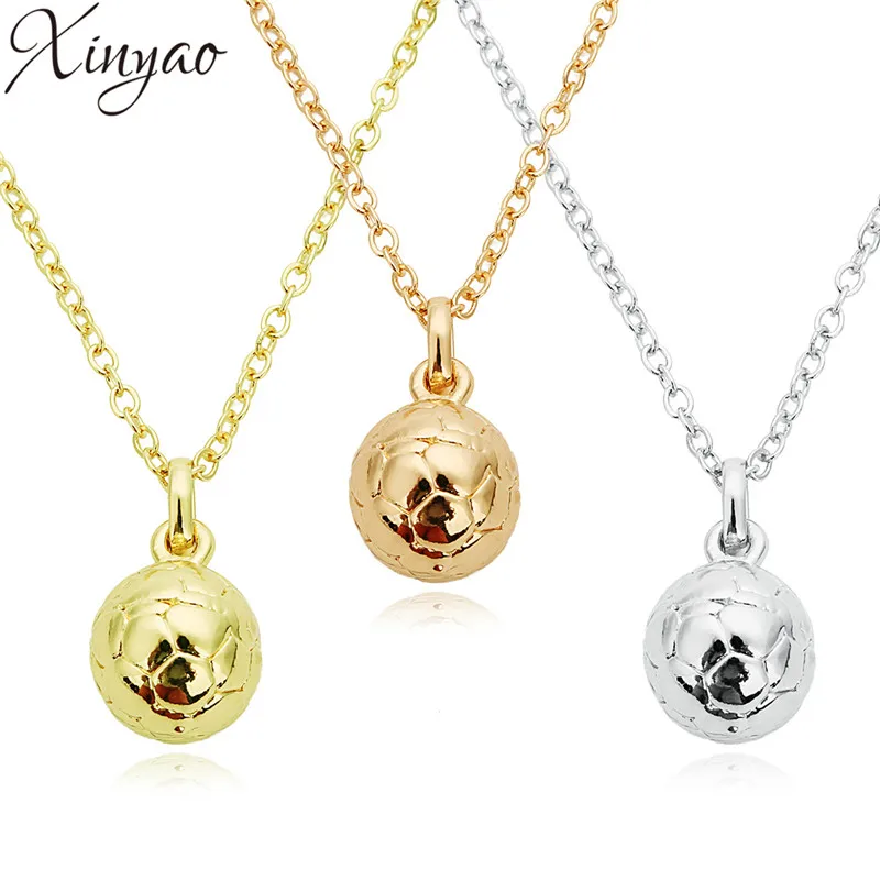 2018 модные спортивные ожерелья XINYAO с имитацией футбольных мячей ручной работы из