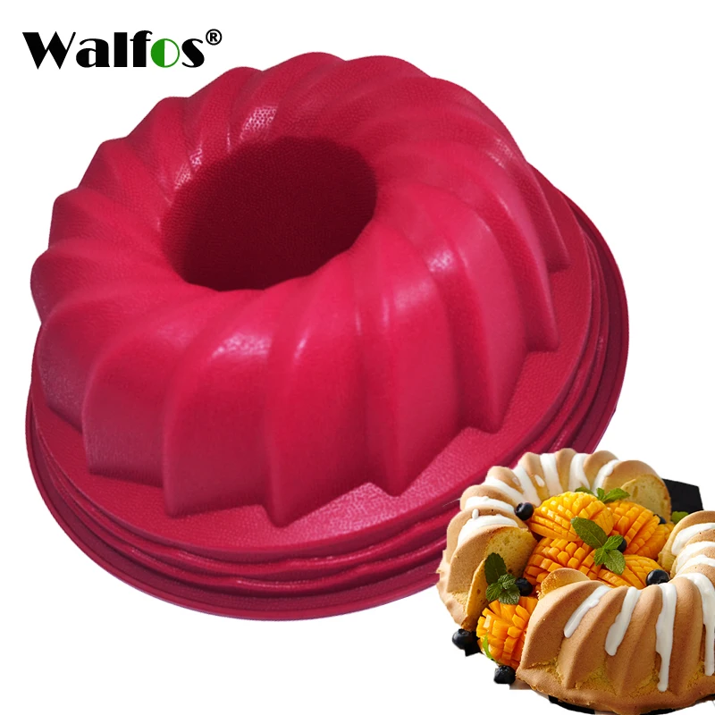 

WALFOS food grade silicone Mousse mould large size Silicone Butter Cake Mould Bakeware Cake Pan Bread Pastry Tin Baking Mold