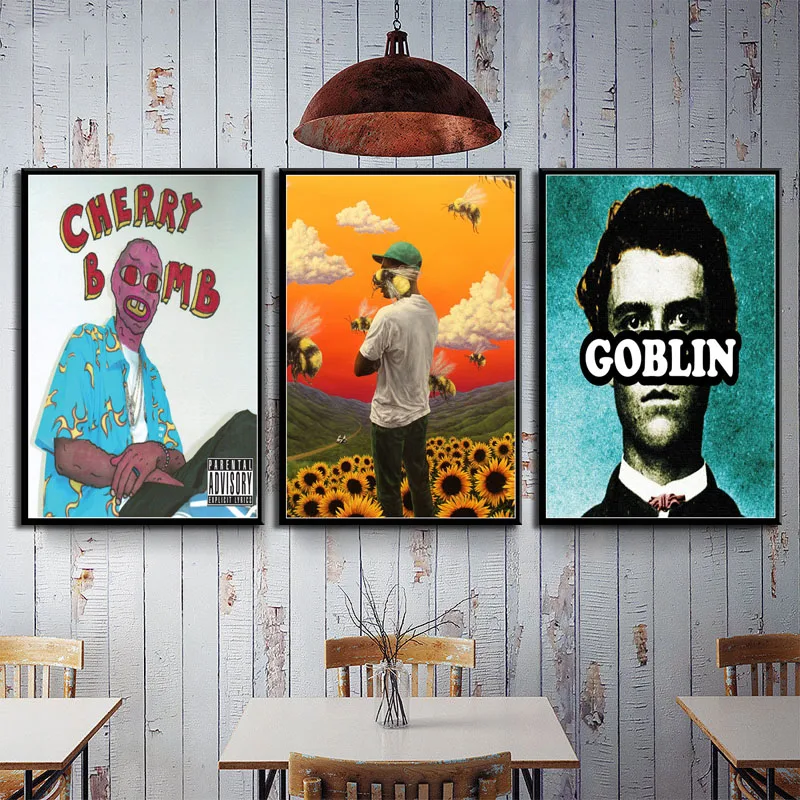 

Hip Hop Rapper Star Hot Album Music Cover Nordic Poster Wall Art Canvas Painting Posters Wall Pictures For Living Room Unframed
