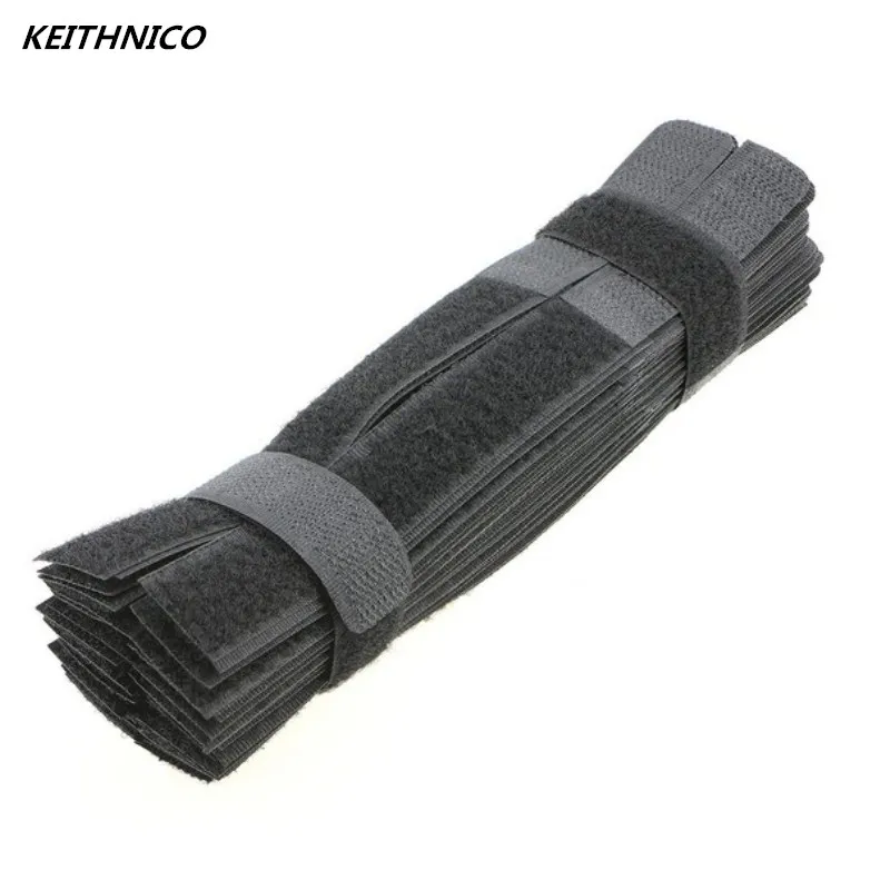 50pcs Reusable Fastening Cable Ties Wire Organizer Cord Rope Holder Straps Strips 7 Inch|Органайзеры для кабеля| |