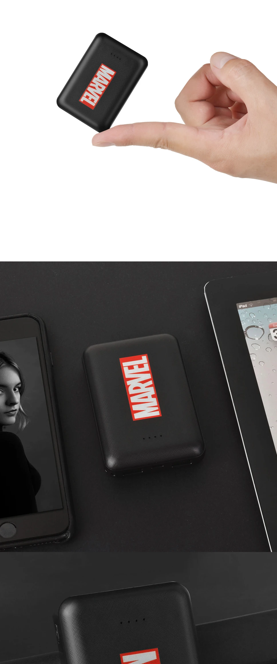 10000 мАч Мини банк питания Mirco USB Intput Быстрая зарядка Marvel Мстители портативное зарядное устройство двойной USB быстрый выход повербанк портативное зарядное устройство